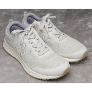 New Balance Fresh Foam ARISHI V3 Off White Purple Running Shoes Womens Size 10